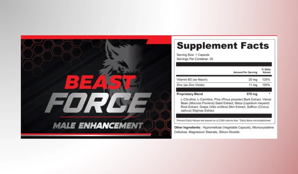 Beast Force ingredients