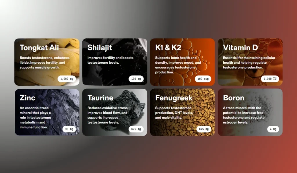 Mars Men Supplement Ingredients