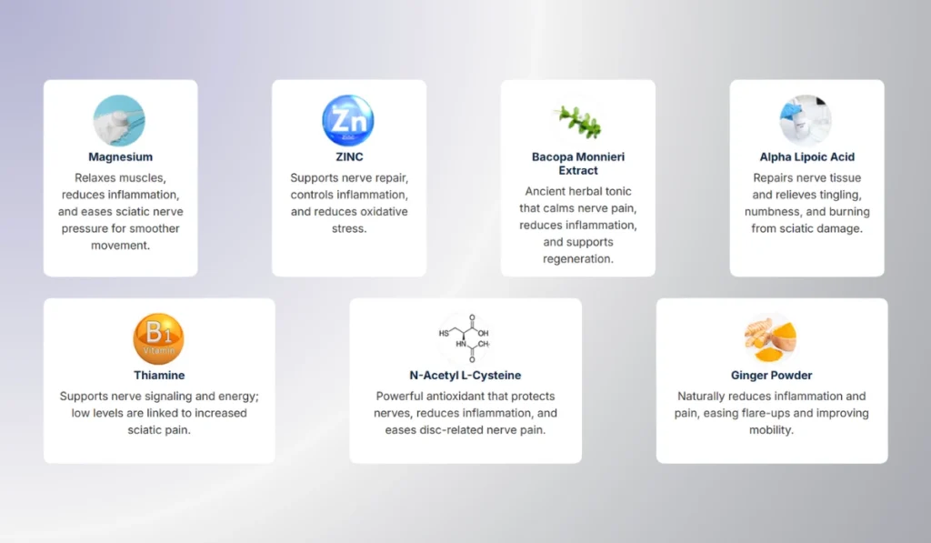 Sciaticyl Ingredients